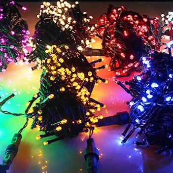 Dây đèn nháy chớp nhấp nháy LED trang trí 20m 50m trang trí nhiều màu, hàng loại 1, ánh sáng đẹp