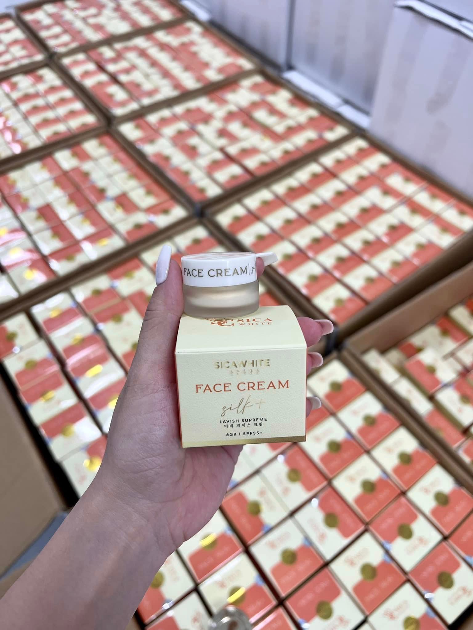 [CHÍNH HÃNG] Kem face Lụa Mini 6Gram - Face Lụa dưỡng da tinh chất cá tằm vàng, face Silk sica white