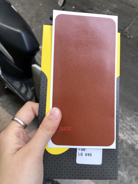 MIẾNG DÁN DECAL GIẢ DA MẶT LƯNG LG V40 CAO CẤP
