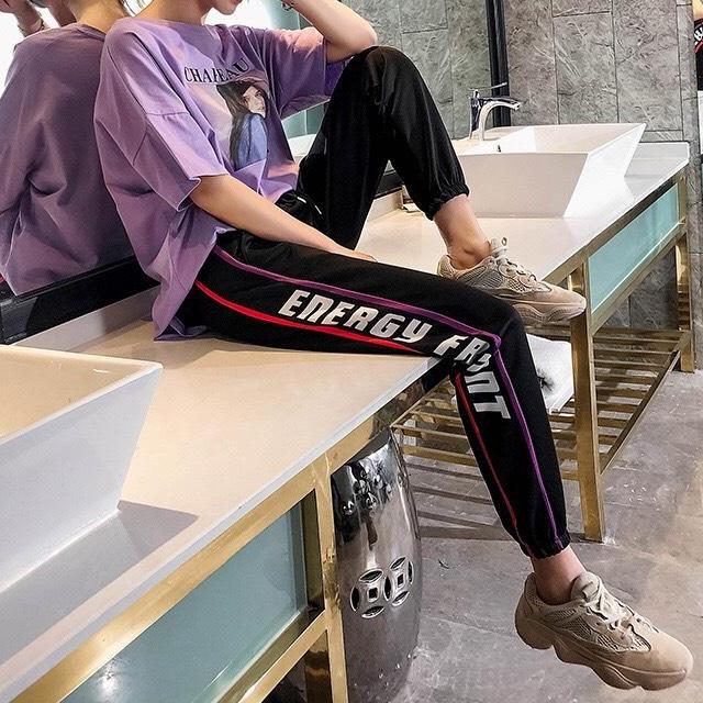 QUẦN JOGGER NAM NỮ THUN DA CÁ HIP HIP THOÁNG MÁT VIỀN CHỮ TAKASIME - TOKYO FASHION