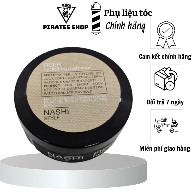 Sáp vuốt tóc nam Nashi thơm men tính chất clay hũ 100g