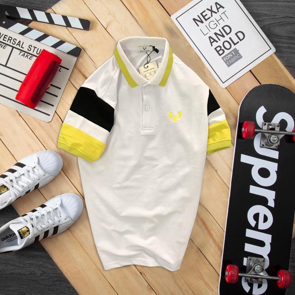 Kman Áo thun nam cotton tay ngắn logo nổi cao cấp 047 ( nhiều màu )