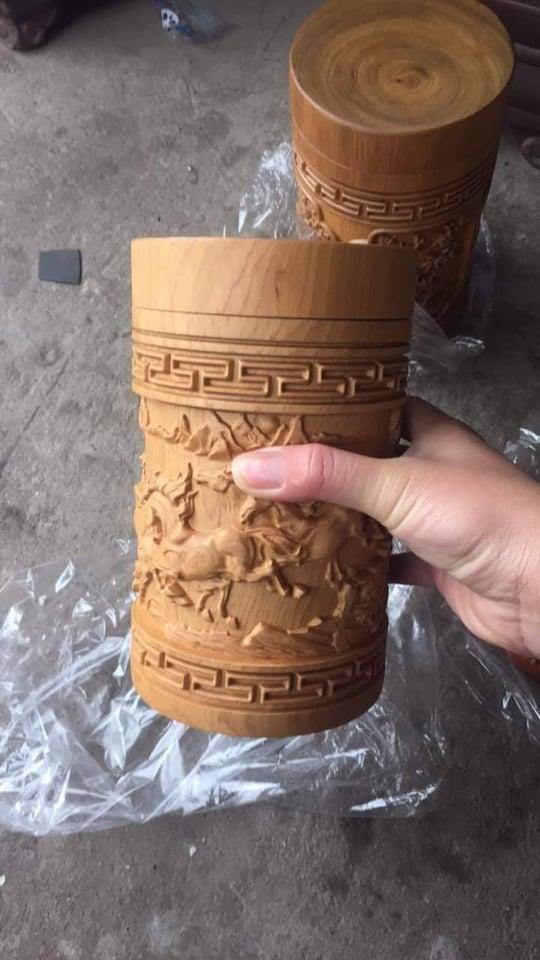 Hộp Đựng Chè Gỗ Bách Xanh Cao Cấp