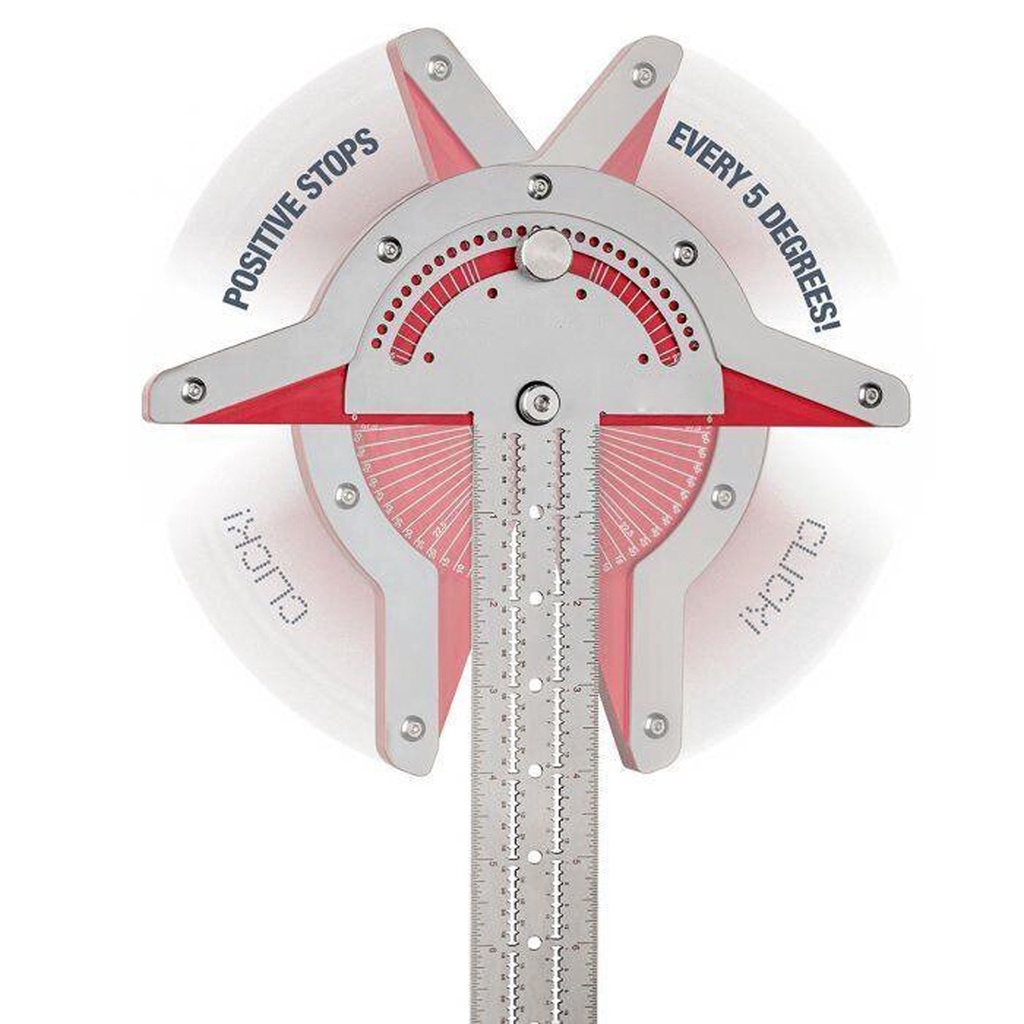 Adjustable Two-Arm Angle Measuring Ruler for Woodworking / Engineering / School / Office Use