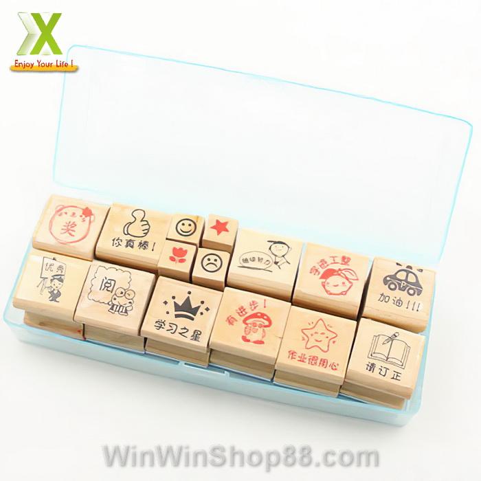 Bộ con dấu khen thưởng - Tiếng Hoa