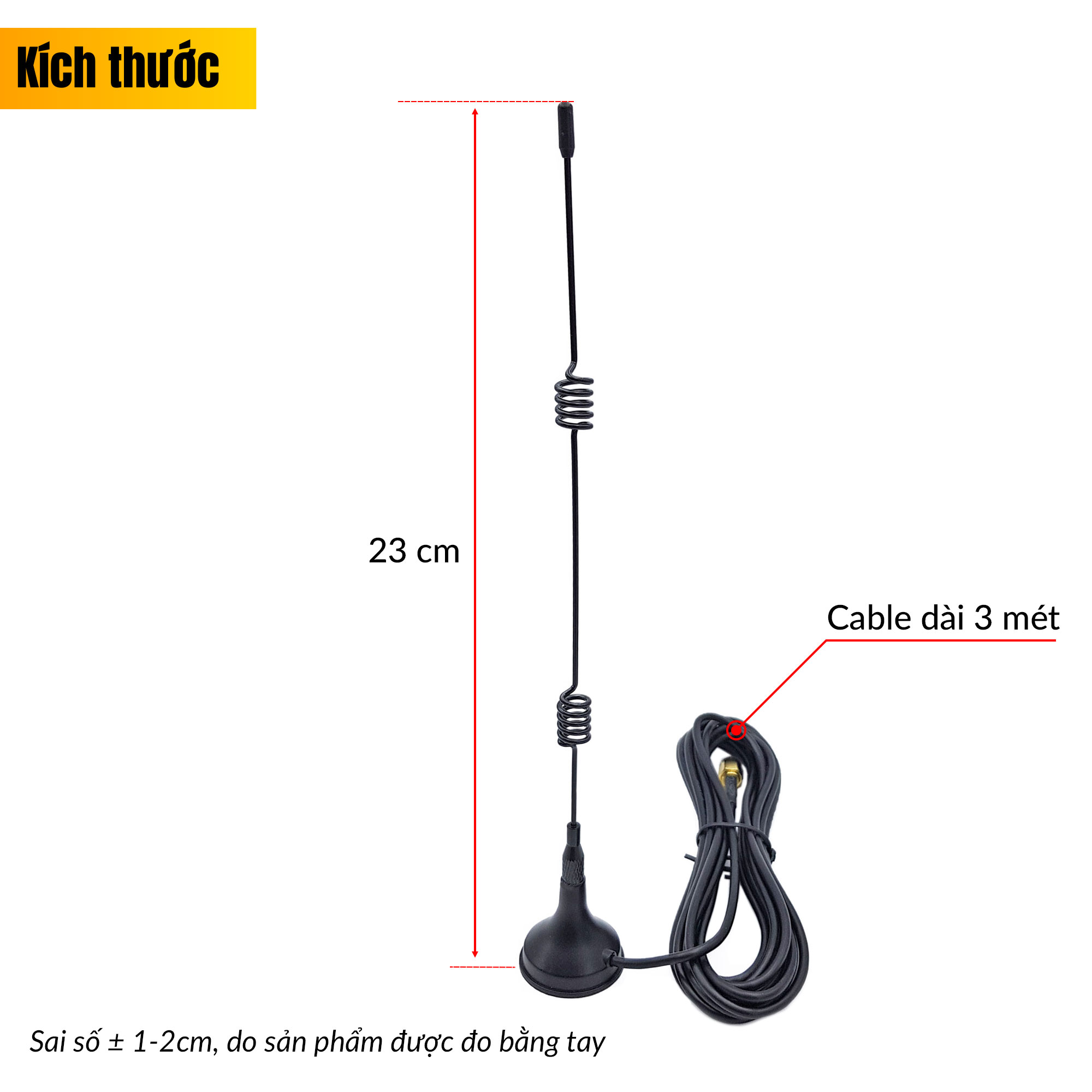 Anten Wifi, Bluetooth, ZigBee 2.4Ghz SMA 8dBi 23cm