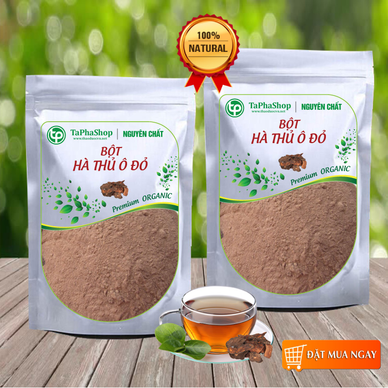 Bột hà thủ ô nguyên chất 100g - Thảo Dược Tấn Phát