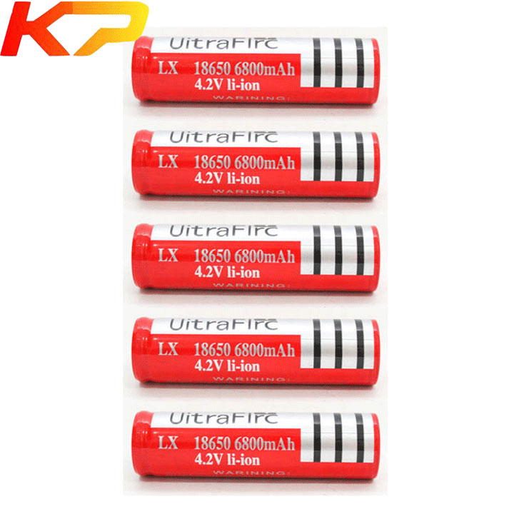 5 viên Pin sạc 18650 Ultra Fire 4.2V 4200mah