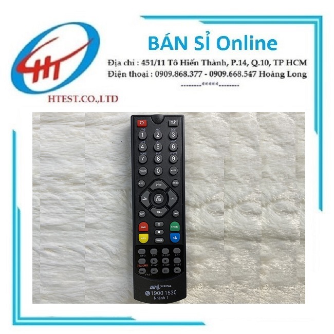 (Tặng kèm pin) Remote VTC HDV2 (sử dụng cho đầu thu chảo) VTC HD V2 - SP001313