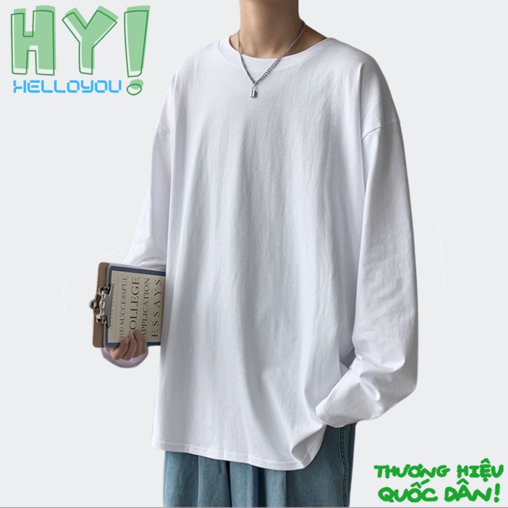 Áo Phông Tay Dài Unisex Phom Rộng