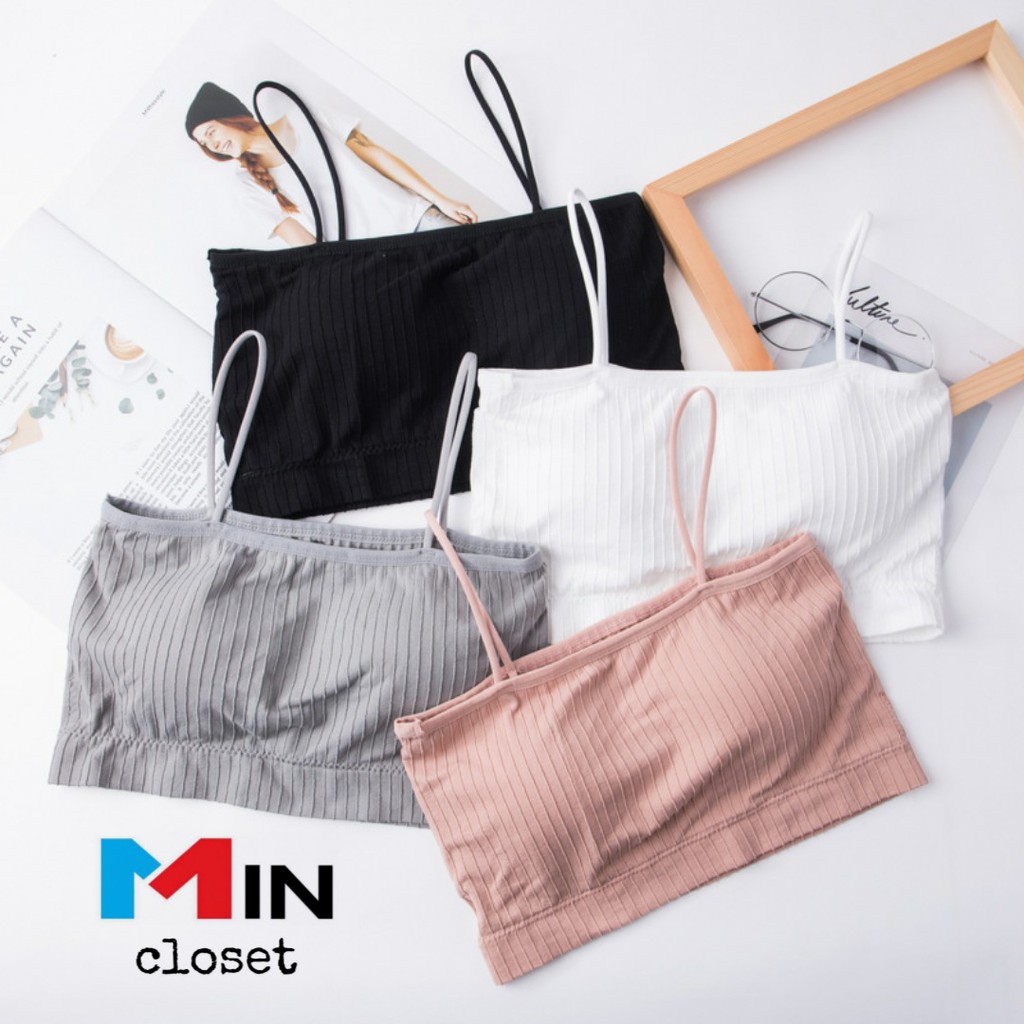 Áo quây trơn 2 dây ( có mút ) A10 - Mincloset