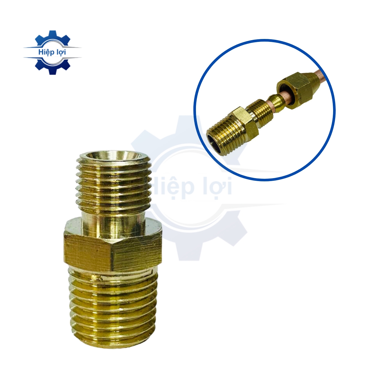 Nối ren ngoài hạt bắp thau – phụ kiện nối ống khí nén chắc chắn, chống rò rỉ, dễ lắp đặt
