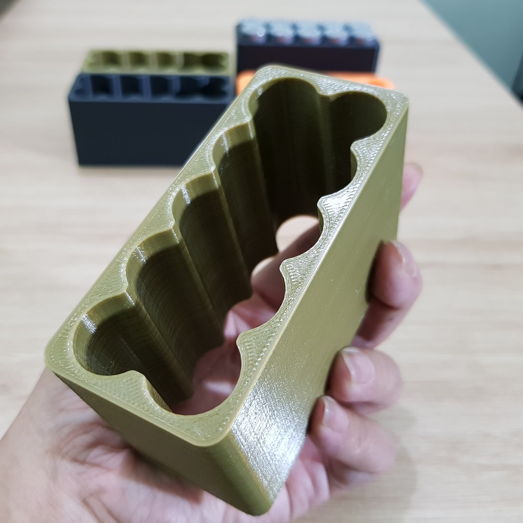 [DIY] Khuôn đóng cell pin 18650, 5 cell 2 hàng (5s2p) | khuôn đóng pin Makita 18V