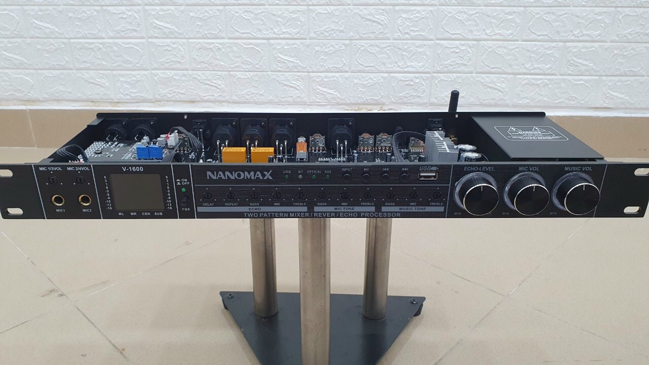 Vang cơ Nanomax V1600 Bluetooth - chống hú - Cổng Optical - USB