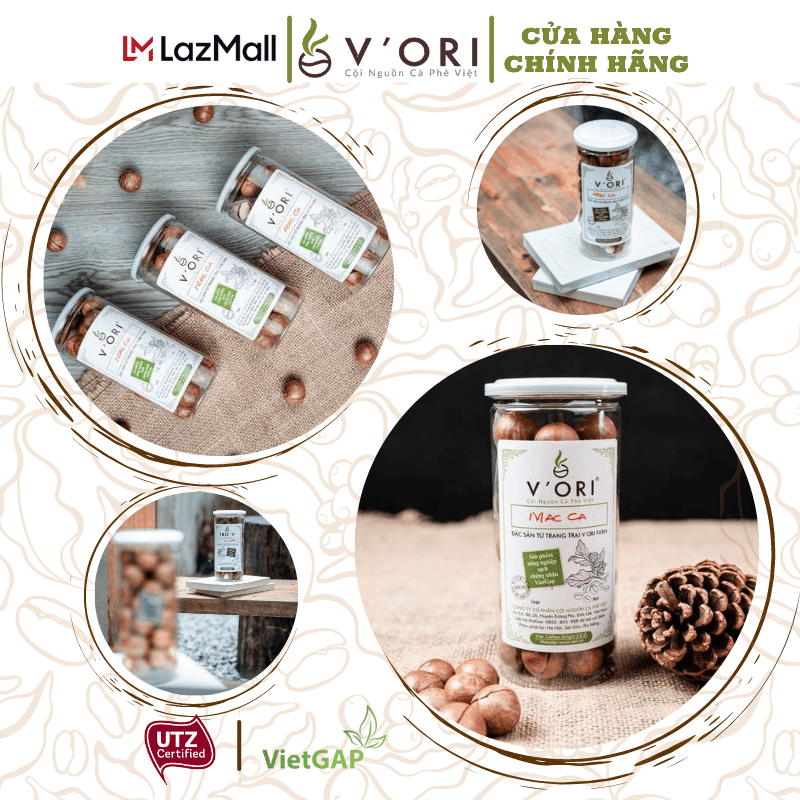 HẠT MACCA V'ORI CAO CẤP 500GR (CHUẨN VIETGAP)