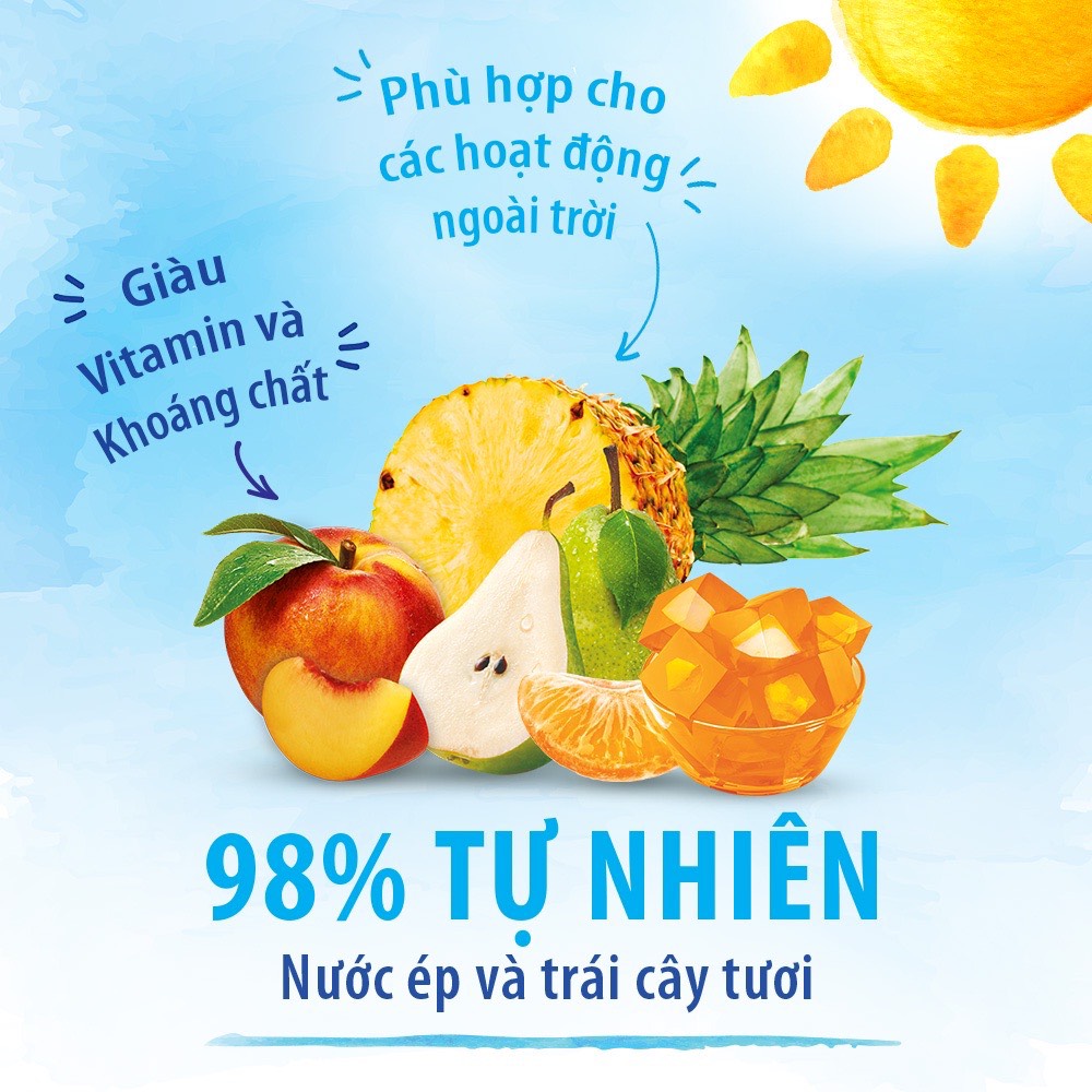 Thạch trái cây từ nước ép cam Dole