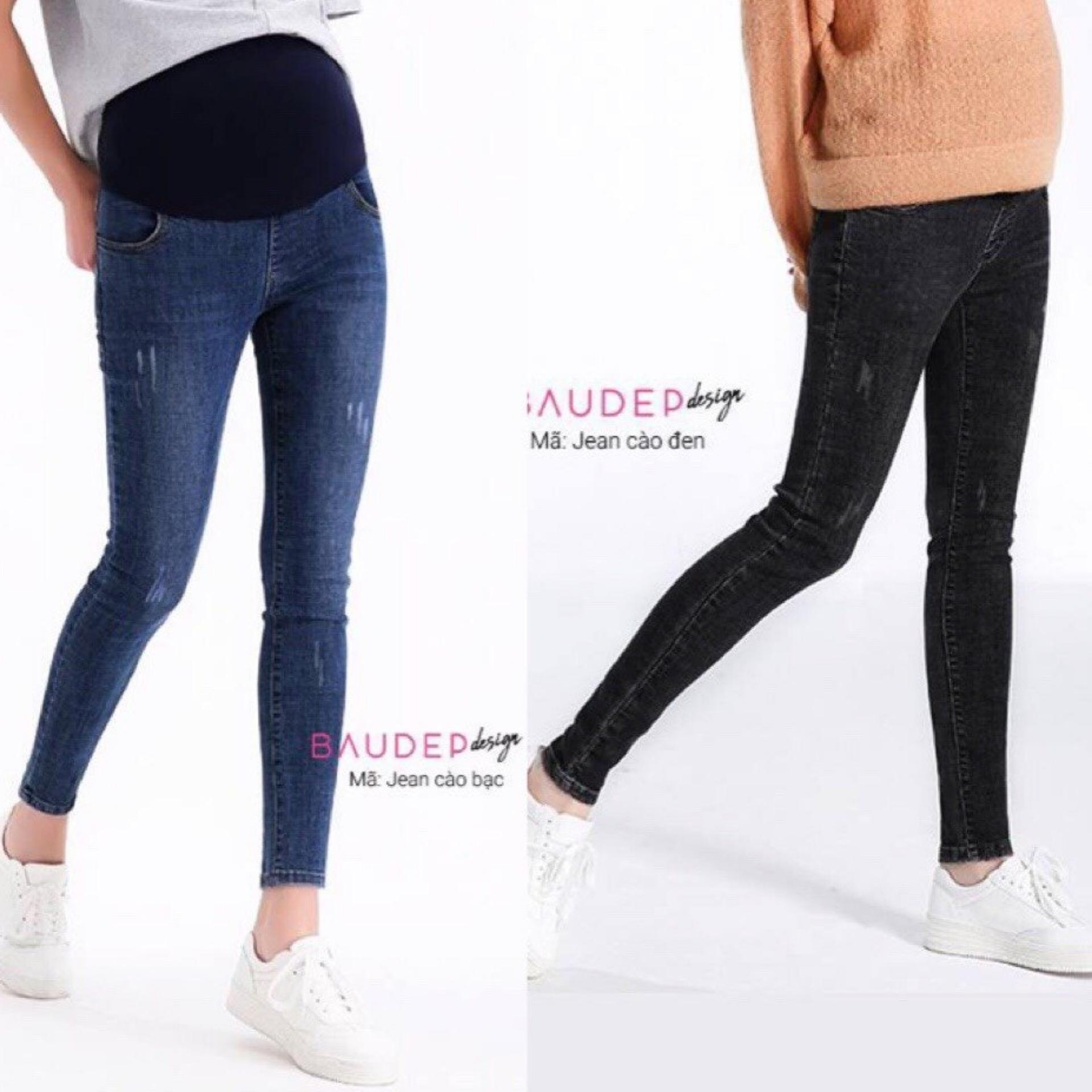 [FREESHIPMAX]quần bò bầu thời trang giá rẻ