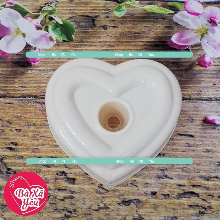 Khuôn xôi , cơm, rau câu hình trái tim nổi 3d _ 20cm