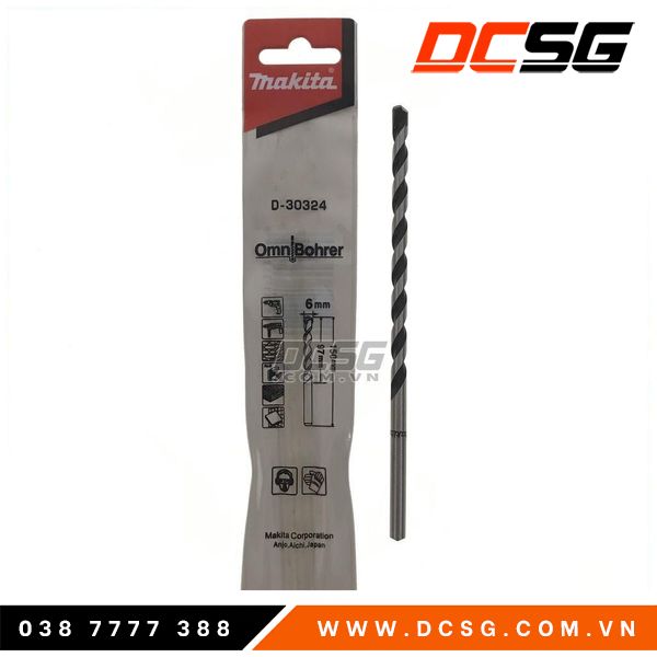 Mũi khoan đa năng đuôi tròn 6.0mm makita d-30324