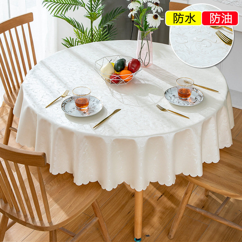 Khăn trải bàn hình tròn dùng một lần chống thấm nước, chống bỏng, chống dầu, chống dầu, khăn trải bàn bàn bàn lớn nhà hàng nhà hàng nhà khách sạn