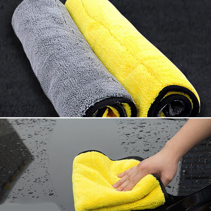[HCM]Combo 2 khăn lau xe hơi chống trầy xước