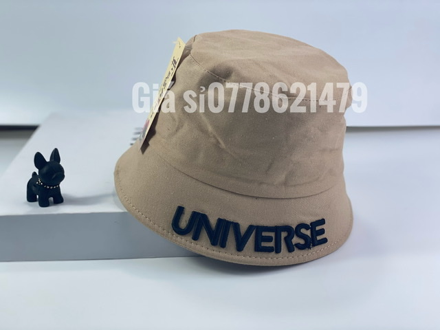 nón vành cụp bucket hàn quốc thêu chữ universe sành điệu thời trang nữ