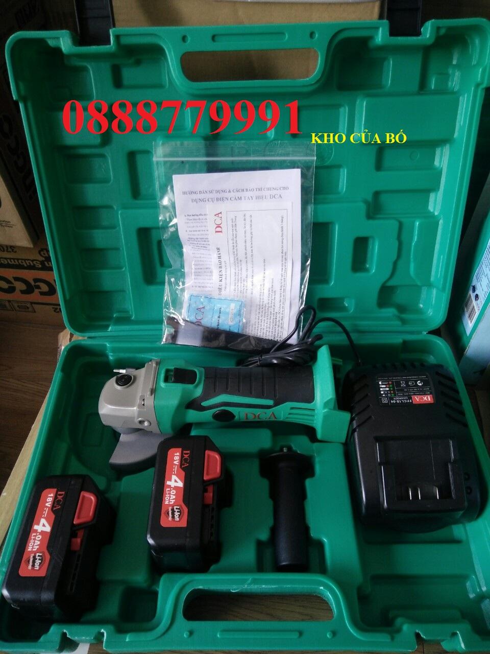 [Trả góp 0%] Máy Mài Góc Dùng Pin DCA ADSM100