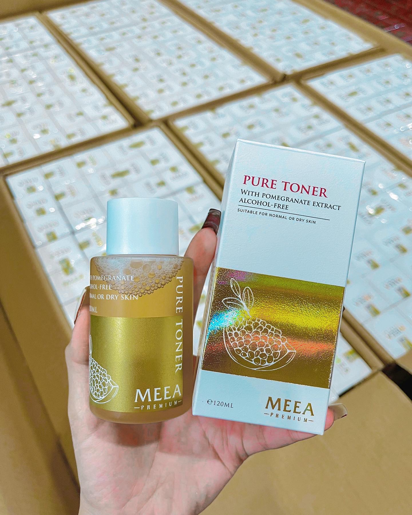 [Chính Hãng] nước hoa hồng toner lựu đỏ meea organic