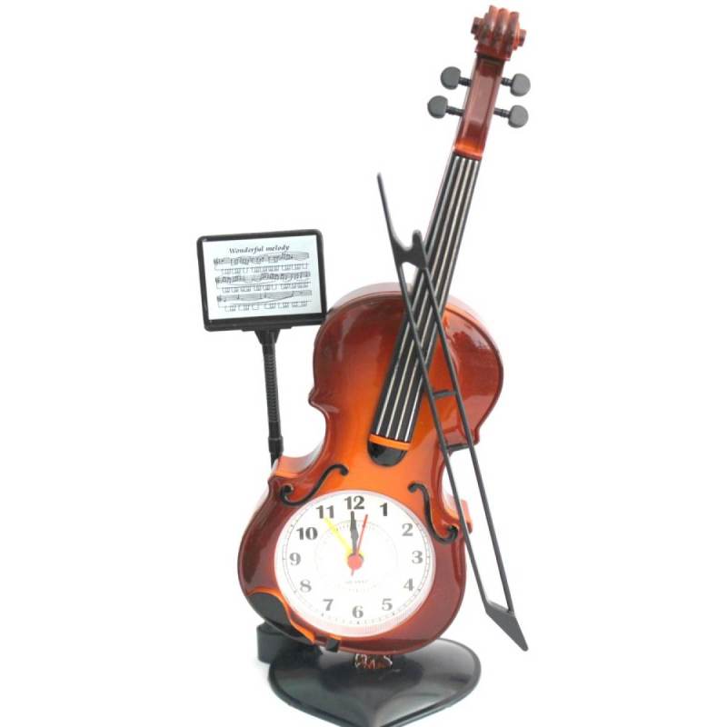 Nơi bán Đồng hồ để bàn hình cây đàn Violin - Đồng hồ để bàn, đồng hồ báo thức hot của năm 2 màu