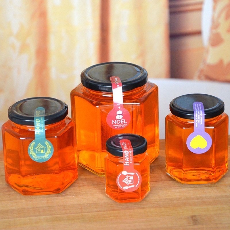 [HCM]LỌ THUỶ TINH LỤC GIÁC 180ml nắp thiết