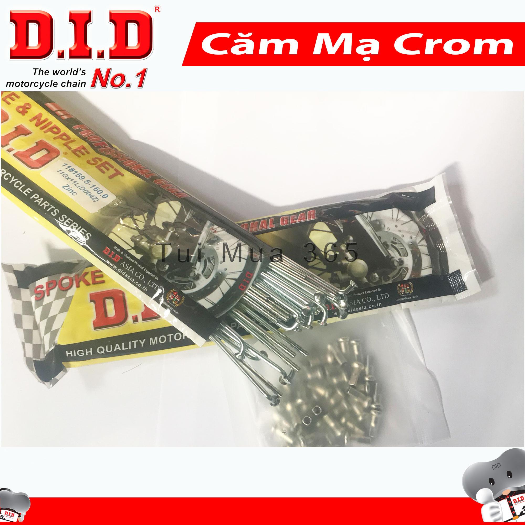Bộ căm trước sau mạ crom did thắng đĩa wave rs
