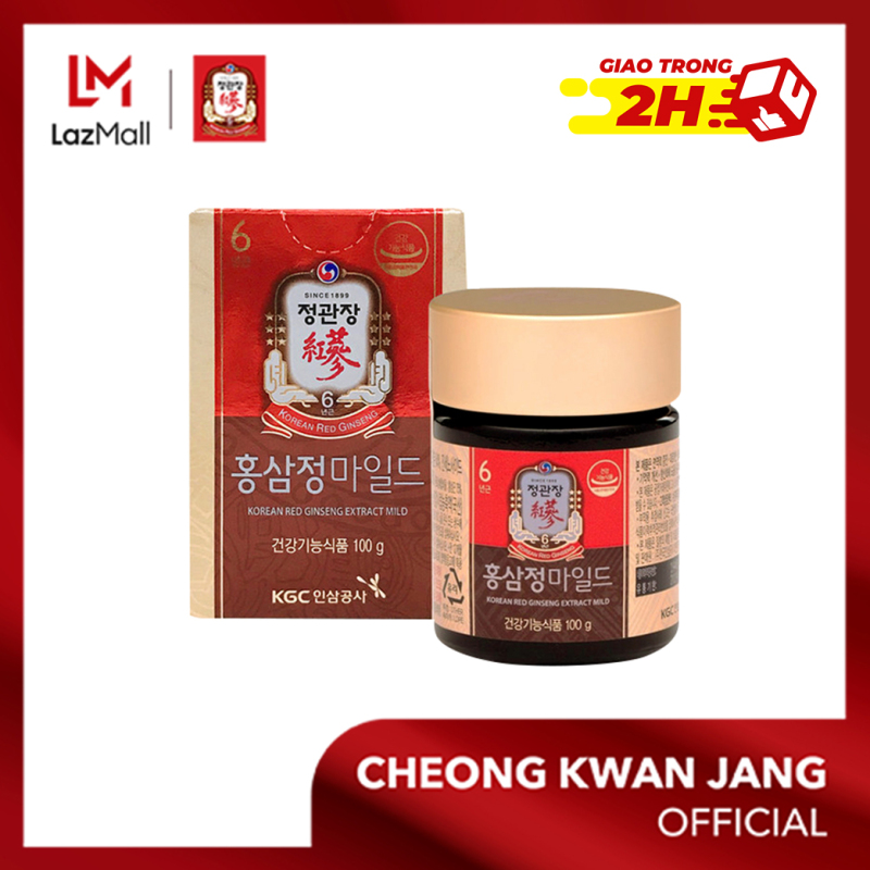 Tinh chất hồng sâm dịu nhẹ KGC Cheong Kwan Jang hộp 100g - Bảo vệ gan, điều hoà huyết áp, tăng đề kháng, thúc đẩy giấc ngủ
