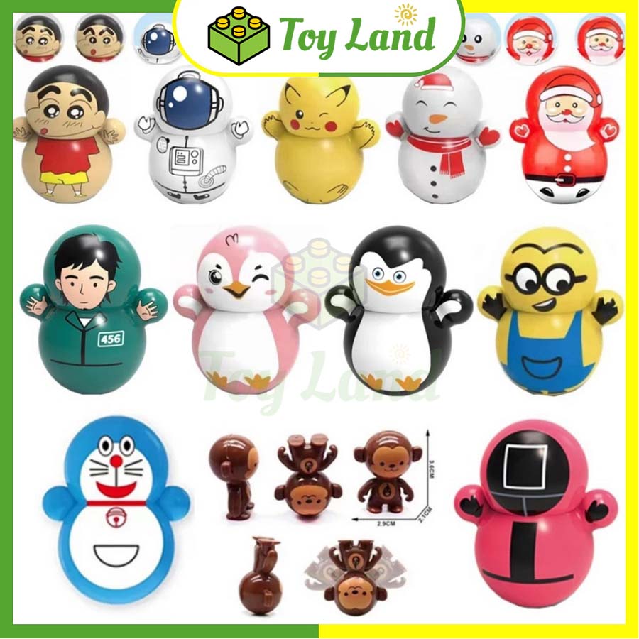 Đồ Chơi Lật Đật Mini Doraemon Phi Hành Gia Hello Kitty Cho Bé Cute Dễ Thương