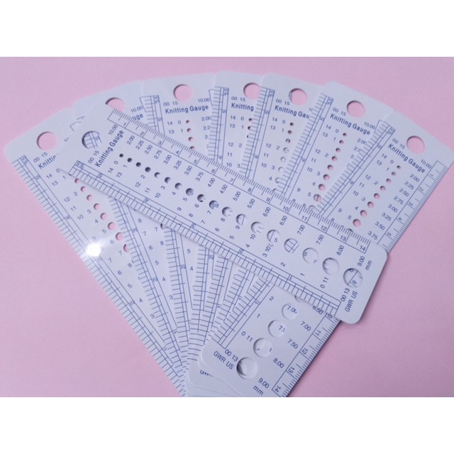 Thước đo size kim đan, len sợi