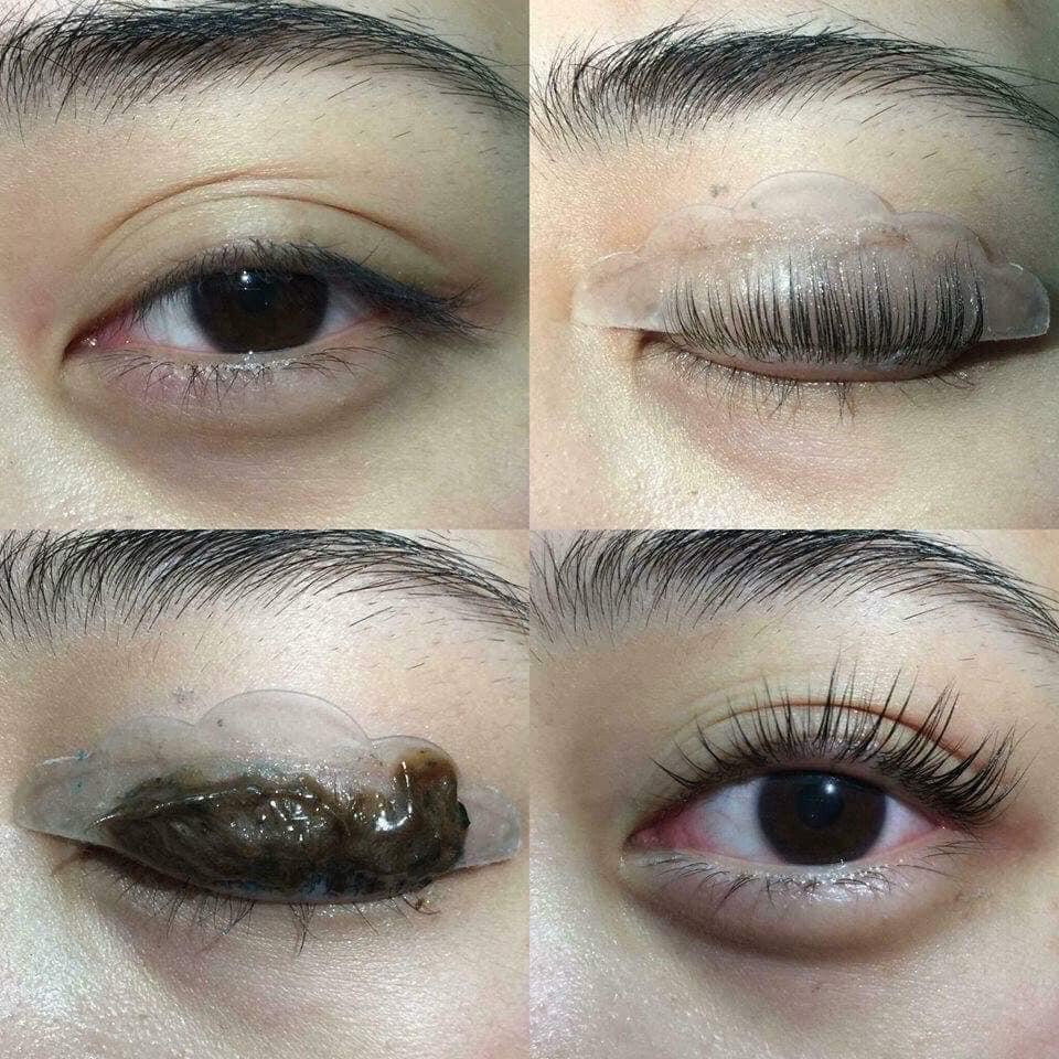 phủ đen mi , nhuộm đen mi