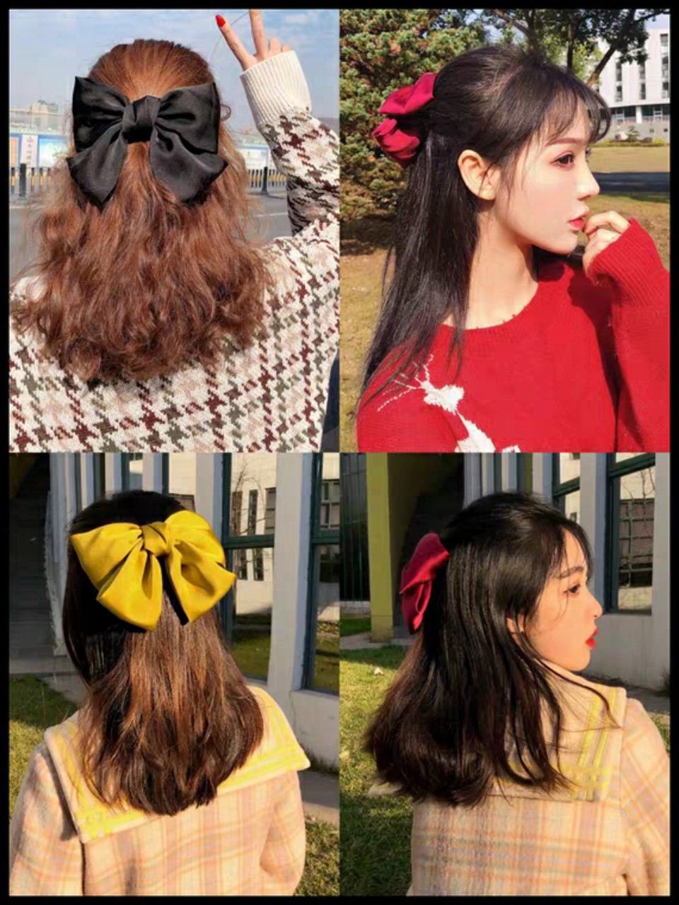 [HCM]KẸP TÓC NƠ VẢI VON SIÊU MỀM TIỂU THƯ