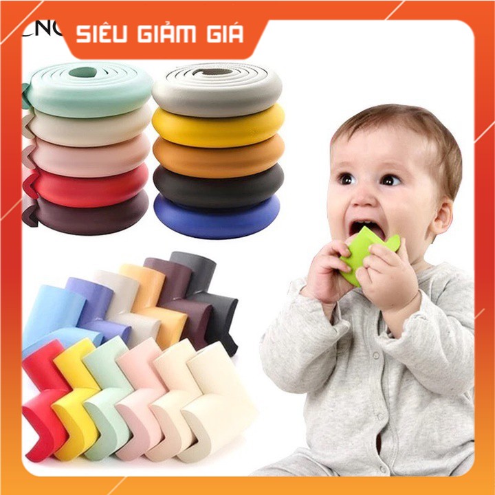 [ GIẢM 20K SHIP CHO MỌI ĐƠN HÀNG ] Bộ Cuộn Dây Bọc Cạnh, Góc Bàn, Tủ Chất Liệu Xốp Bọt Biển Chống Va Đập Cho Bé Chiều Dài 2M, Cuộn dây xốp 2m bọc cạnh bàn giữ an toàn cho bé