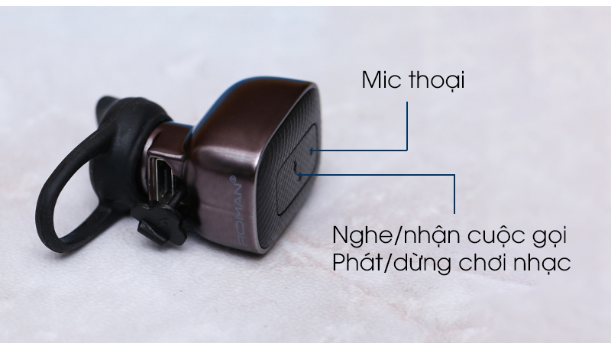 Tai nghe Bluetooth Roman Q5C Đen (Chính hãng)