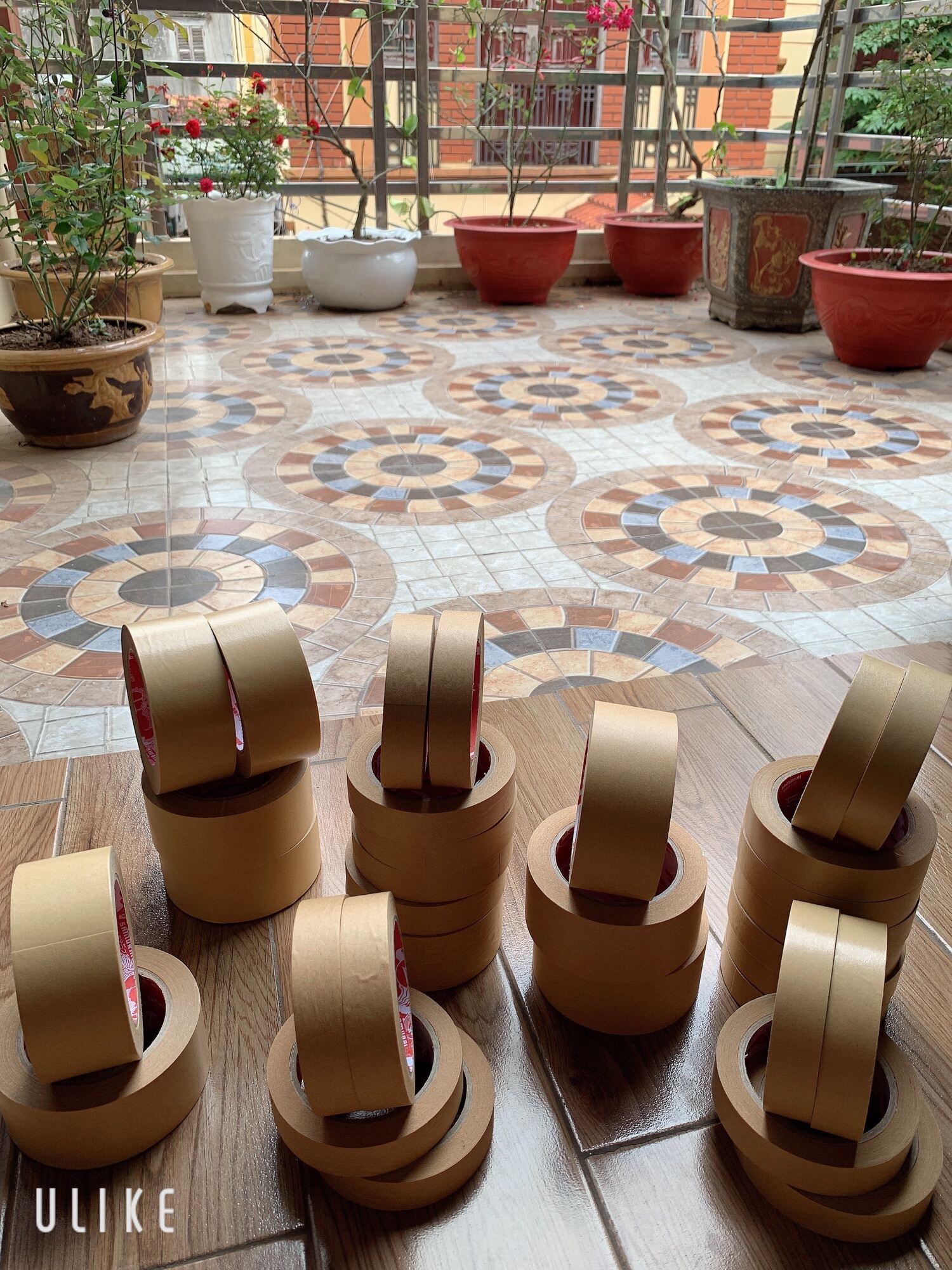 [Rẻ vô địch] băng dính giấy da bò kraft 2,5cm x 40m