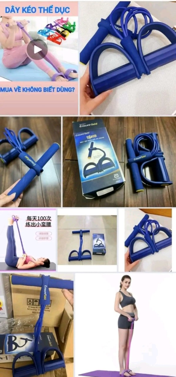 Dây Tập Cơ Bụng Tập Lưng Đàn Hồi Đa Chức Năng