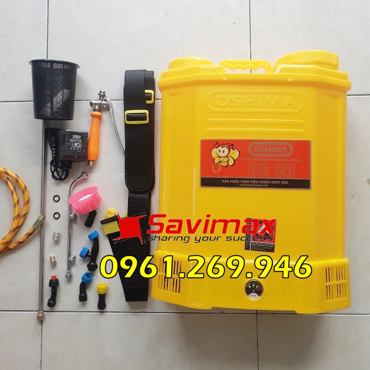 Bình xịt điện Oshima OS20 - Bình xịt 20L đeo lưng