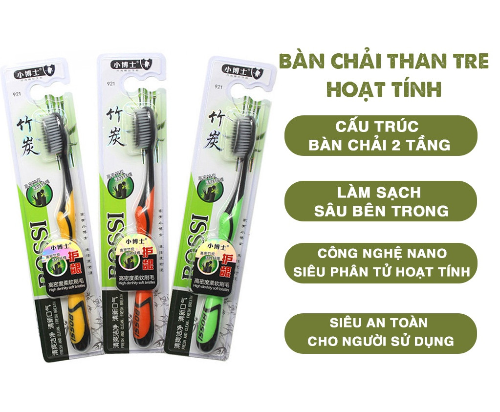 Set 2 Dụng cụ vệ sinh lưỡi - Dụng cụ rơ lưỡi - Vệ sinh răng miệng