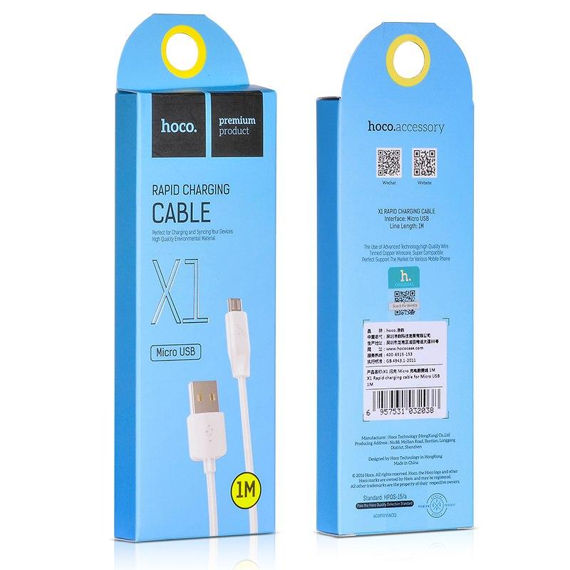 CÁP SẠC NHANH MICRO USB DÀI 1 MÉT HOCO X1