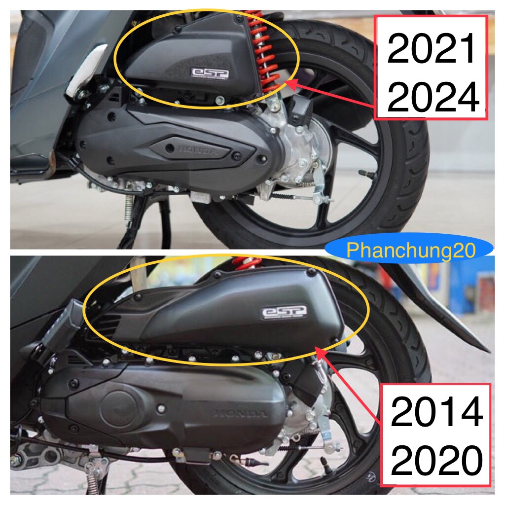 VISION 2014 2015 2016 2017 2018 2019 2020 ỐP BẦU E ( LỌC GIÓ ) DÙNG CHO ĐỜI XE VISION CROM / CACBON