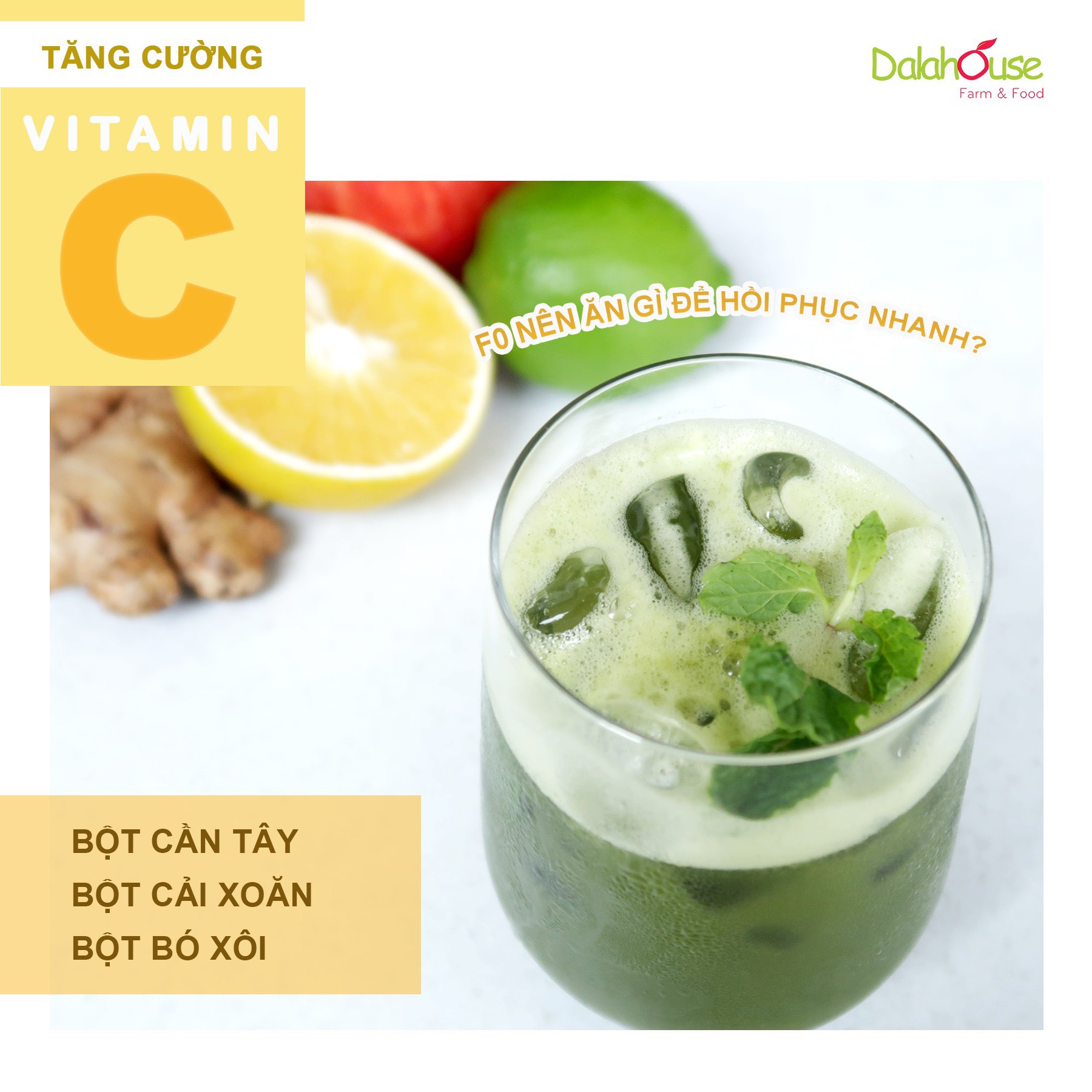 Bột cải xoăn nguyên chất Dalahouse 60gr