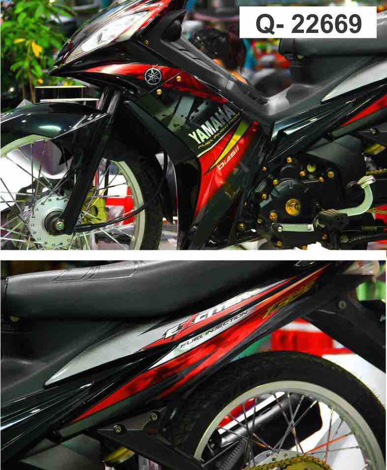 [ QUÍ KHÁCH VUI LÒNG MANG TEM RA TIỆM CHO THỢ DÁN] TEM RỜI ex 2010 spark đỏ đen Crom