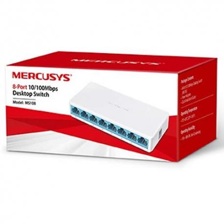 Bộ Chia Mạng 8 Cổng Mercusys MS108 10/100Mbps Bảo hành 2 năm