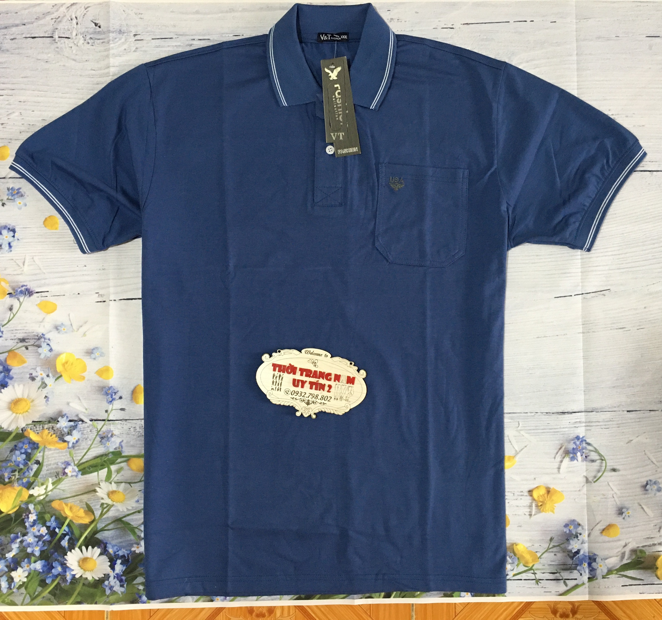Áo thun nam bigsize cotton dày đẹp từ 80kg đến 95kg