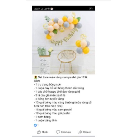 [HCM]Set bóng trang trí sinh nhật siêu dễ thương