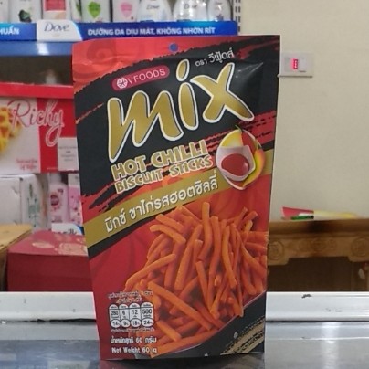 Bim bim tăm Mix đỏ cay gói 60g